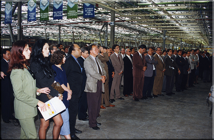 Belo Horizonte 29 settembre un pubblico di circa 250 persone è presente all'inaugurazione ufficiale della Stola do Brasil.