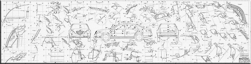 Schema giochi e tolleranze e profili esterni della Lancia Tipo 841