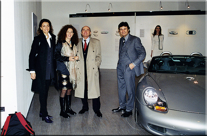 Marzo 2001, X, Maria Paola Stola, Roberto Stola e Fabrizio Giugiaro.