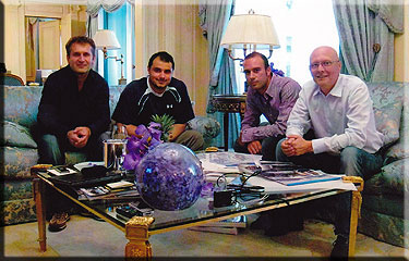 2008, Hotel Four Seasons George V, Paris with HRH principe Khaled bin Alwaleed bin Talal Al Saud, Pierfranco Gavina of Salt, Alfredo Stola and designer Daniele Gaglione.