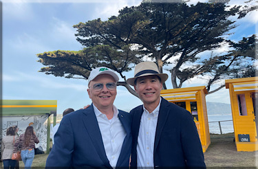 Agosto 2023 Pebble Beach: A.Stola con Anthony Lo ( FORD Design Director )